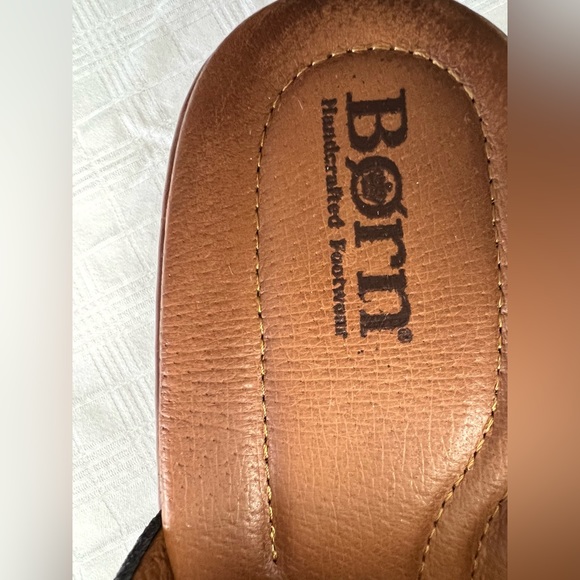 Womens Born Bandy Southwest Blanket Leather Sandal Clog Navy Blue US 11 EUR 43. - Picture 11 of 13